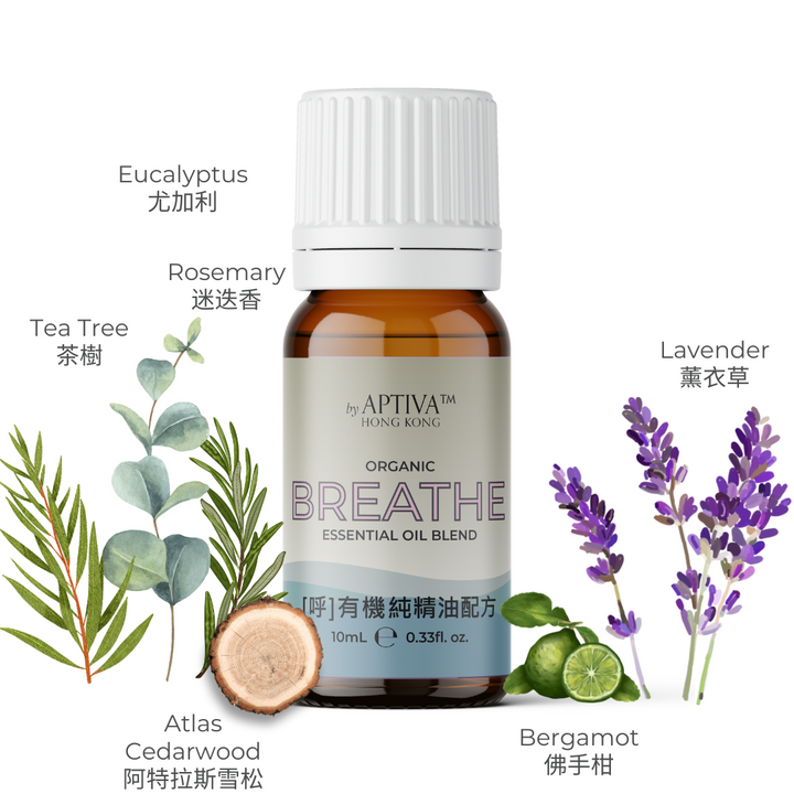 BREATHE Organic Essential Oil Blend - APTIVA Essential Oil Blend