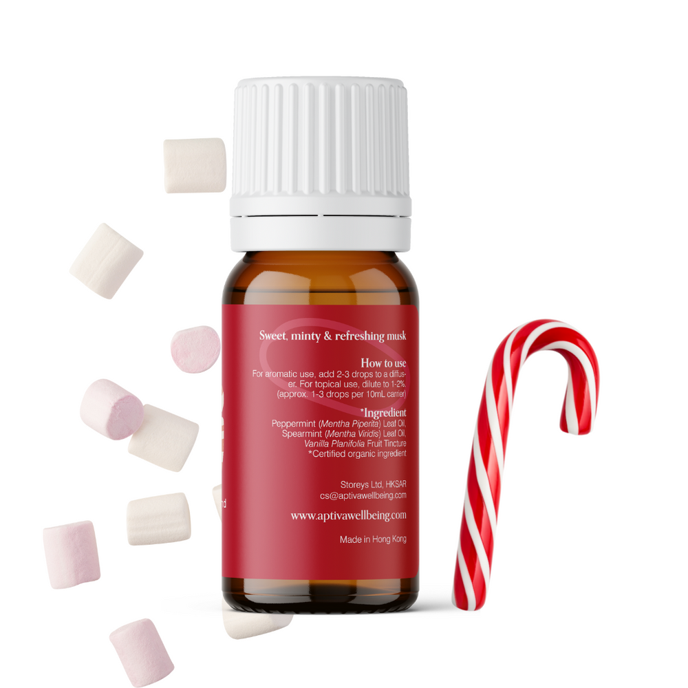 Candy Cane Christmas Essential Oil Blend - Organic - APTIVA Default Title Essential Oil Blend