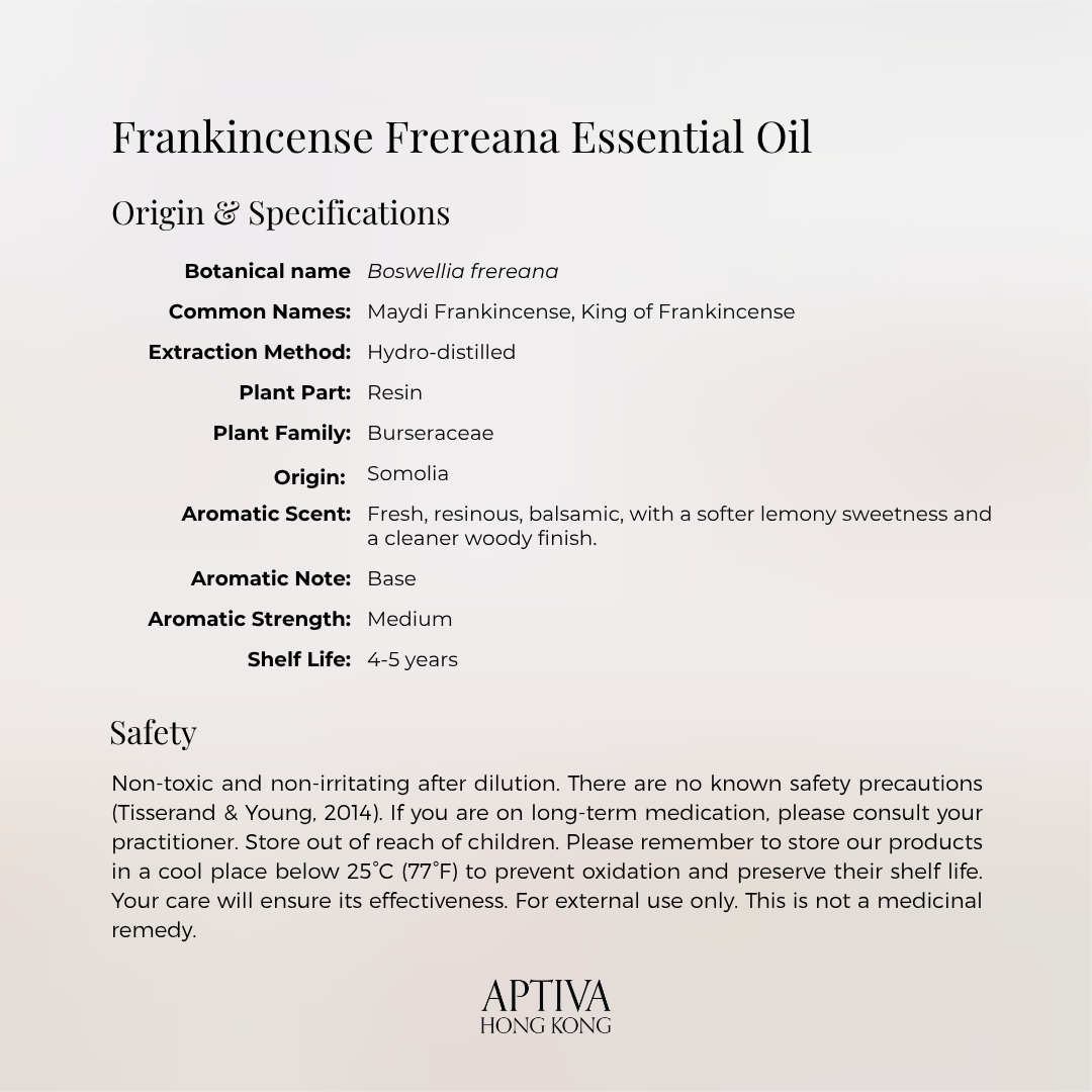 Organic Frankincense Frereana Essential Oil