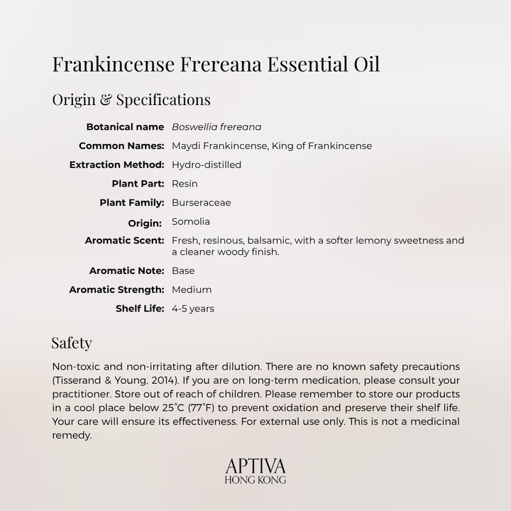 Organic Frankincense Frereana Essential Oil
