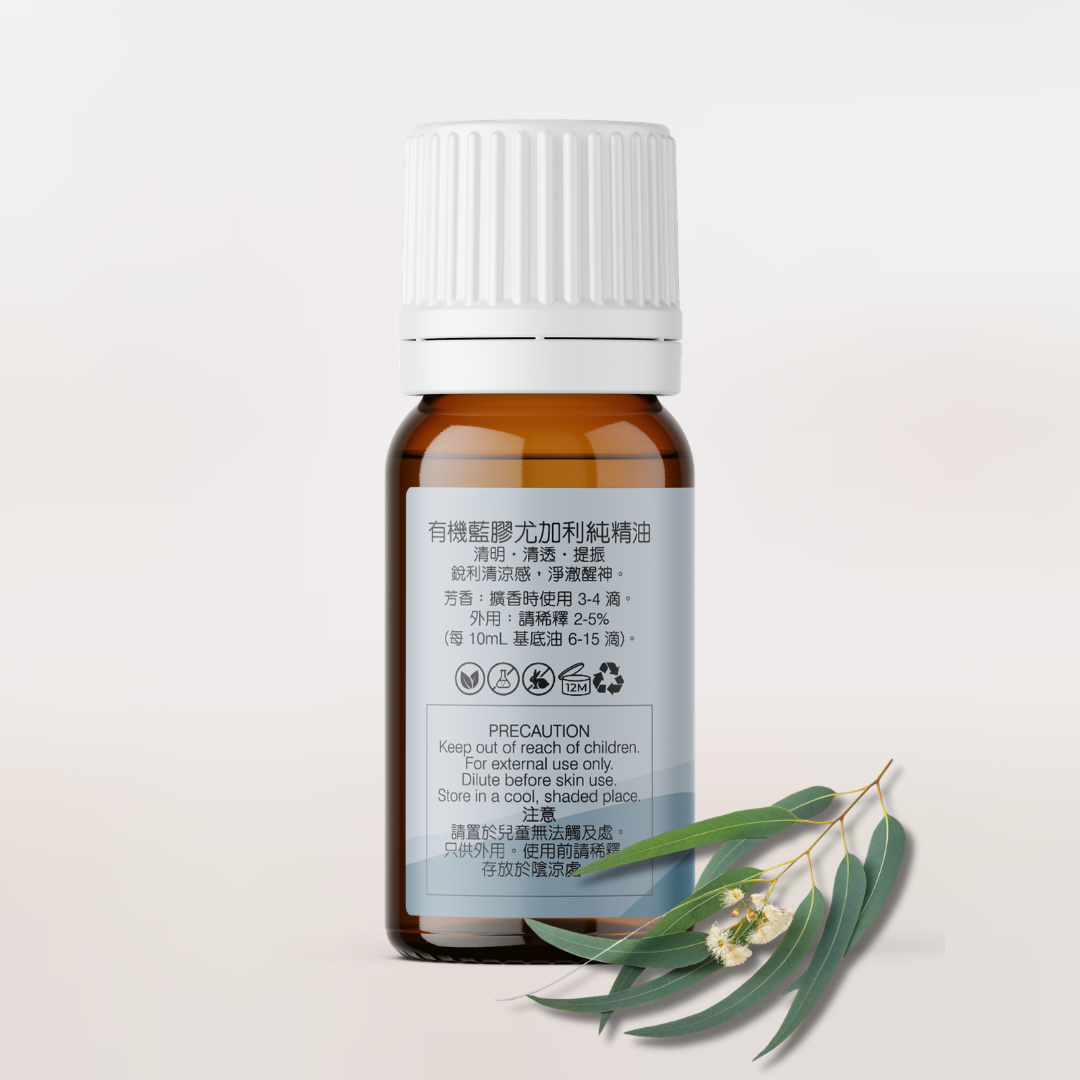 Organic Eucalyptus Globulus Essential Oil