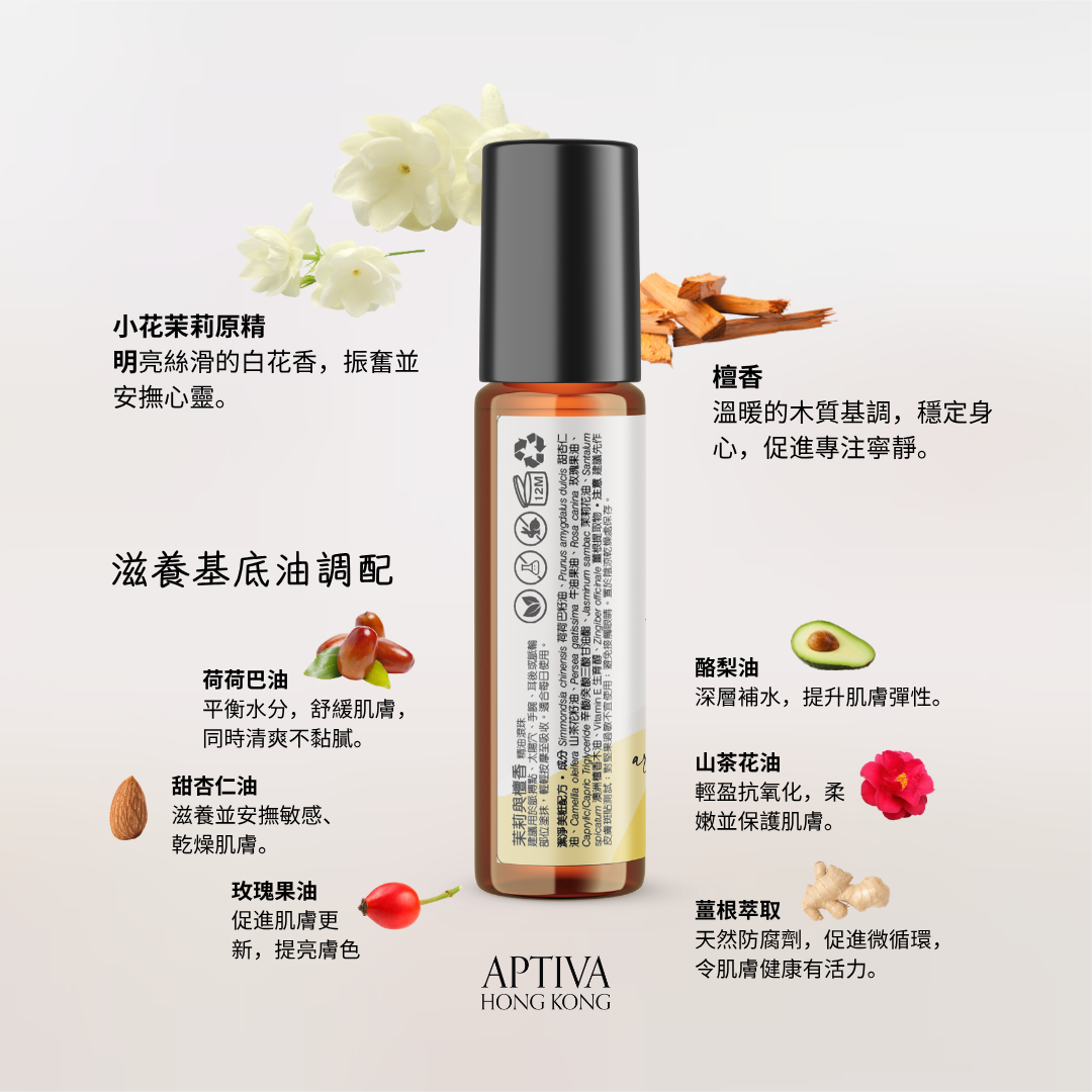 Jasmine & Sandalwood Essential Oil Roll-on