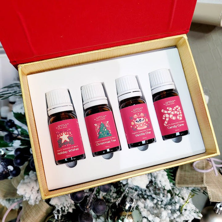 Christmas Cheers Holiday Essential Oil Blends Set - APTIVA