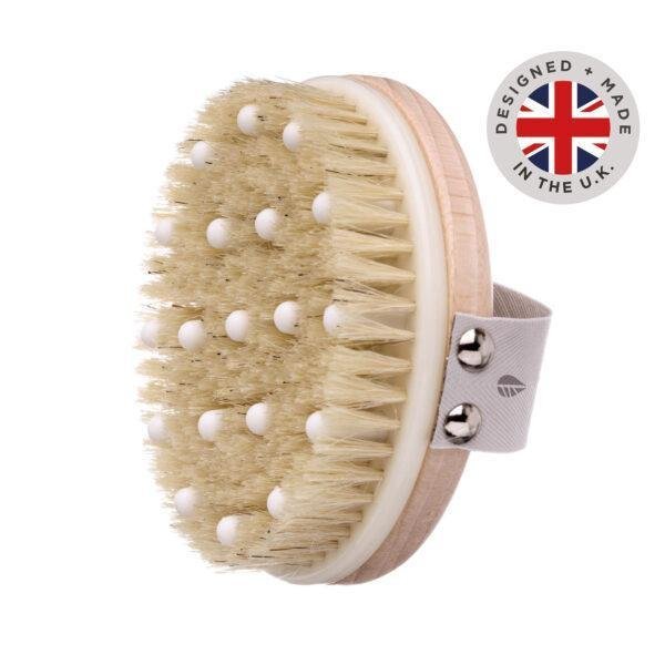 Combination Massage & Detox Body Brush Natural Bristles - APTIVA