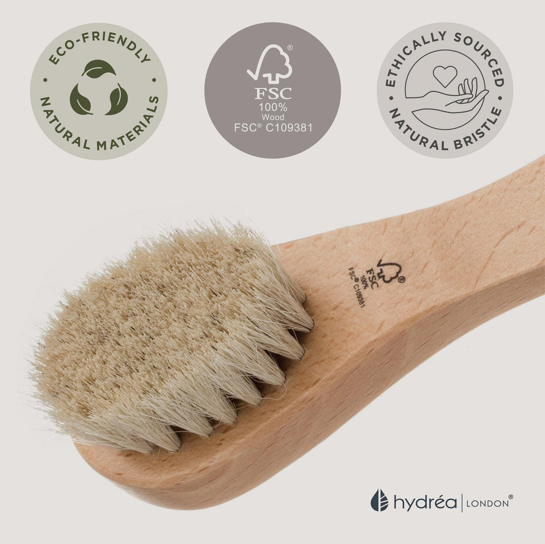 Eco-Friendly Facial Brush with Pure Bristles - APTIVA Facial Brush