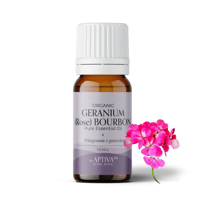 Organic Bourbon (Rose) Geranium Essential Oil - APTIVA Essential Oil