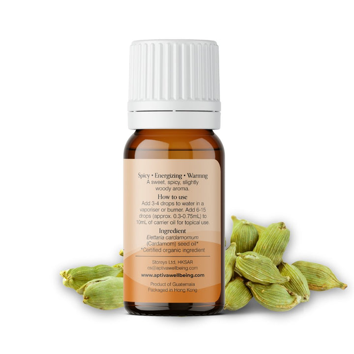 Organic Cardamom Essential Oil - APTIVA Default Title Essential Oil