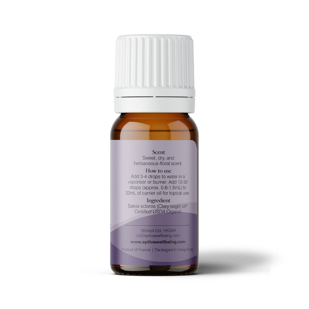 Organic Clary Sage Pure Essential Oil - APTIVA Essential Oil