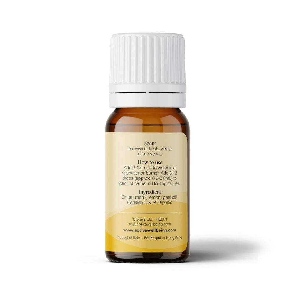 Organic Lemon Essential Oil - APTIVA Essential Oil