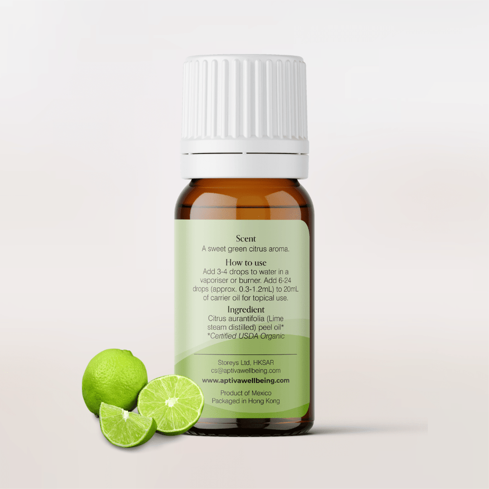 Organic Lime Steam Distilled Essential Oil - APTIVA