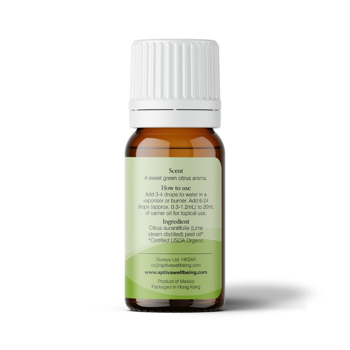 Organic Lime Steam Distilled Essential Oil - APTIVA Essential Oil