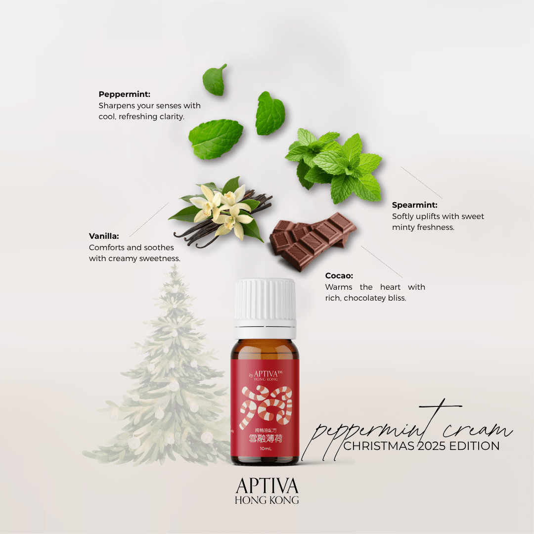 Peppermint Cream Christmas Pure Essential Oil Blend - APTIVA