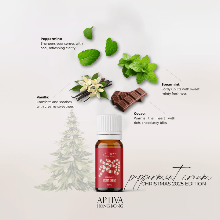 Peppermint Cream Christmas Pure Essential Oil Blend - APTIVA