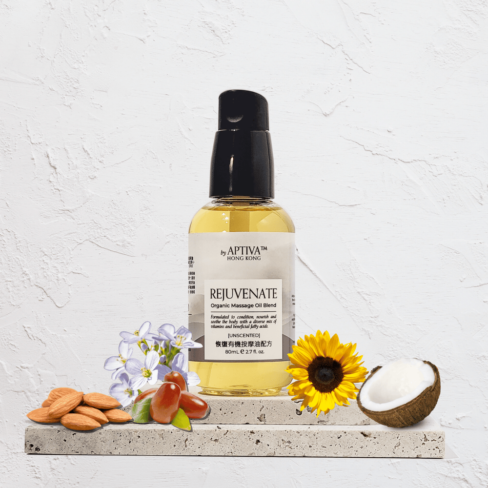REJUVENATE Organic Massage Oil (Unscented) - APTIVA Default Title Massage Oil