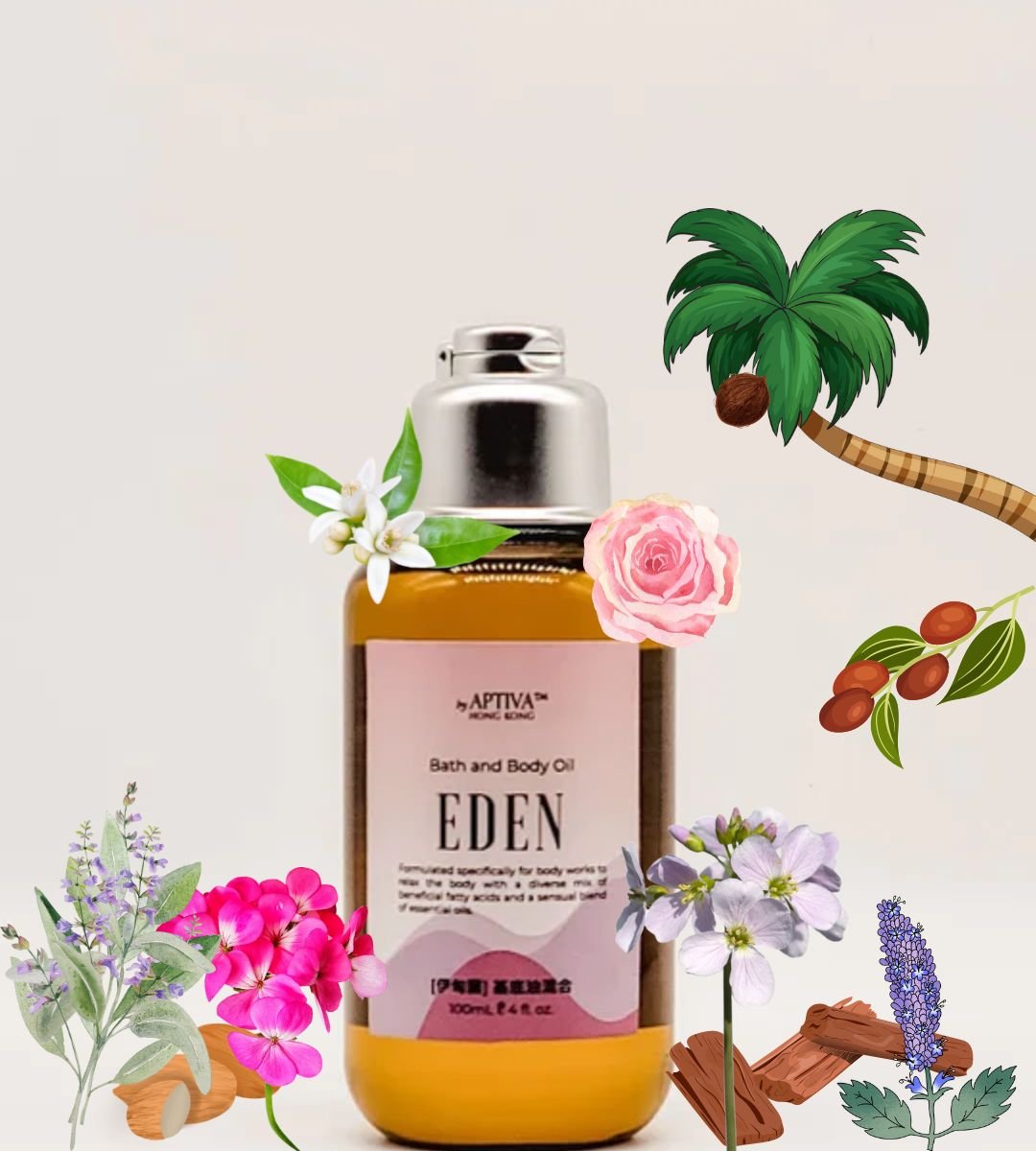 Sensual EDEN Bath & Body Oil - APTIVA