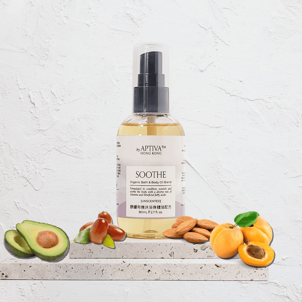 SOOTHE Organic Bath & Body Oil (Unscented) - APTIVA Default Title Massage Oil
