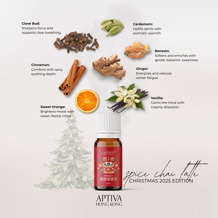 Spice Chai Latte Christmas Pure Essential Oil Blend - APTIVA