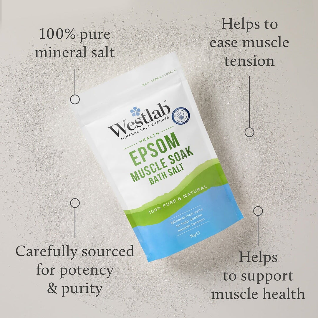 Epsom Muscle Soak Bath Salt (New packaging)